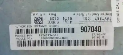 Second-hand car spare part ecu engine control for dodge caliber 2.0i 155 oem iam references p05094949aj  