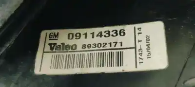 Pezzo di ricambio per auto di seconda mano lampada posteriore sinistra per opel corsa c 1.0i 60 riferimenti oem iam 09114336  