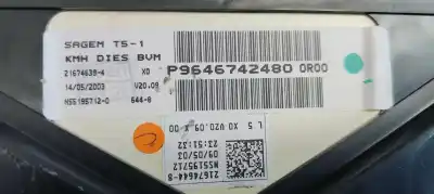 Second-hand car spare part dashboard for peugeot 307 (s1) xr clim oem iam references p9646742480  