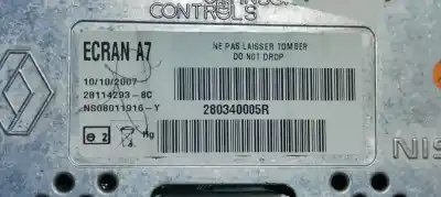 Pezzo di ricambio per auto di seconda mano display multifunzione per renault laguna iii dynamique riferimenti oem iam 280340005r  