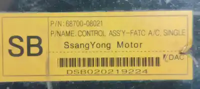 Автозапчастина б/у клімат-контроль для ssangyong rexton 2.9d turbo 120 4x4 посилання на oem iam 6870008021  