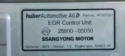 Автозапчастина б/у ебу контролер двигуна для ssangyong rexton 2.9d turbo 120 4x4 посилання на oem iam 2880005050  