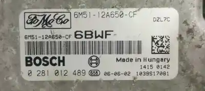 Second-hand car spare part ecu engine control for ford focus c-max (cap) 1.6 tdci cat oem iam references 0281012489  