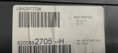 Peça sobressalente para automóvel em segunda mão quadrante por renault clio iii 1.5dci 85 referências oem iam 8200582705h  