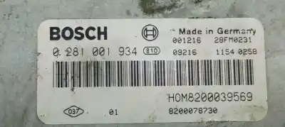 Автозапчасти б/у блок управления двигателем за renault scenic (ja..) 1.9 dci authentique ссылки oem iam 0281001934  