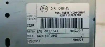Автозапчасти б/у аудиосистема / радио cd за ford fiesta (ccn) 1.0i turbo 100 ссылки oem iam e1bt18c815gl  