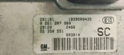 Pezzo di ricambio per auto di seconda mano centralina motore per opel corsa c 1.0i 60 riferimenti oem iam 55350551  