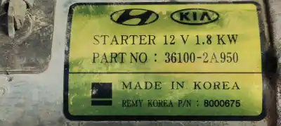 Peça sobressalente para automóvel em segunda mão motor de arranque por kia carens ( ) 1.7crdi 116 fap referências oem iam 361002a950  