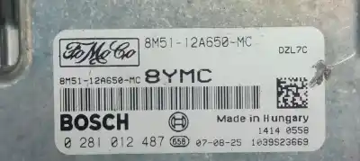 Second-hand car spare part ecu engine control for ford focus c-max (cap) 1.6 tdci cat oem iam references 0281012487  