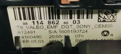 Pezzo di ricambio per auto di seconda mano display multifunzione per citroen c4 cactus 1.6hdi 100 fap riferimenti oem iam 9811486280  