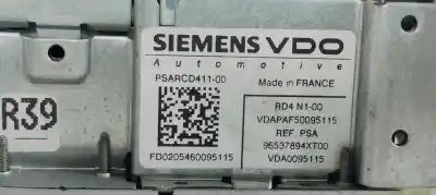 Peça sobressalente para automóvel em segunda mão sistema de áudio / rádio cd por citroen c3 1.4 premier referências oem iam 96537894xt  