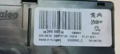 Peça sobressalente para automóvel em segunda mão módulo eletrônico por citroen c3 1.2i 82 referências oem iam 9836666580  