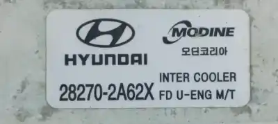 Peça sobressalente para automóvel em segunda mão intercooler por hyundai i30 1.6crdi 90 referências oem iam 282702a62x  