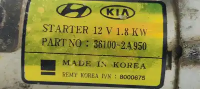 Peça sobressalente para automóvel em segunda mão motor de arranque por hyundai i40 i40 berlina fase 2 referências oem iam 361002a950  