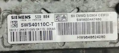 Second-hand car spare part ecu engine control for citroen c3 1.4 hdi exclusive oem iam references 9653447480  