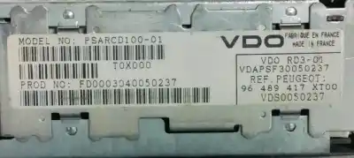 Pezzo di ricambio per auto di seconda mano impianto audio / radio cd per peugeot 307 break / sw (s1) sw riferimenti oem iam 96489417xt  