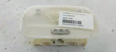 Second-hand car spare part Interior Light for CITROEN C3 1.6 HDI 75 FAP OEM IAM references 9680717080  