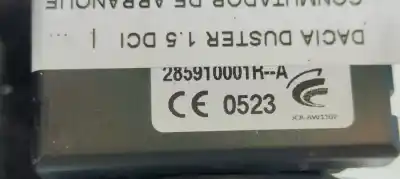 Second-hand car spare part ignition switch for dacia duster (hs_) 1.5 dci 4x4 (hsmc, hsmd) oem iam references 285910001r  