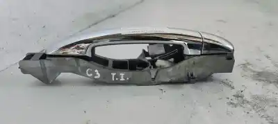 Peça sobressalente para automóvel em segunda mão puxador exterior traseiro esquerdo por citroen c3 1.4 hdi referências oem iam 9684560080  