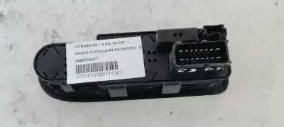 Second-hand car spare part left front power window switch for citroen c3 1.4 hdi oem iam references 96637530xt  