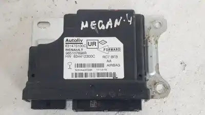 Second-hand car spare part AIRBAG CONTROL UNIT for RENAULT MEGANE IV BERLINA 5P  OEM IAM references 985107896R  