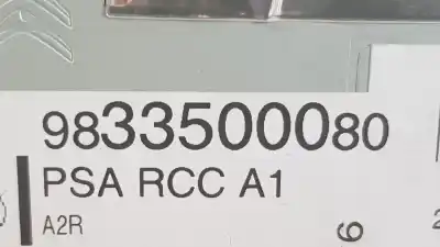 Автозапчастина б/у аудіо система / радіо cd для opel vivaro c furgoneta (k0) 2.0 посилання на oem iam 9833500080  