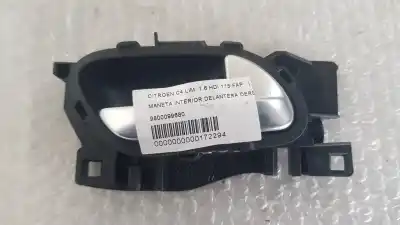 Peça sobressalente para automóvel em segunda mão puxador interior dianteiro direito por citroen c4 lim. 1.6 hdi 115 fap referências oem iam 9800099680