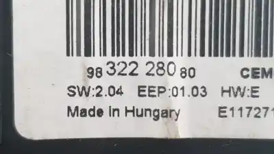 Peça sobressalente para automóvel em segunda mão módulo eletrônico por opel vivaro c furgoneta (k0) 2.0 referências oem iam 9832228080  