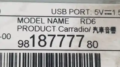 Автозапчасти б/у аудиосистема / радио cd за citroen jumpy iii autobús (v_) 1.5 bluehdi 100 ссылки oem iam 9818777780  