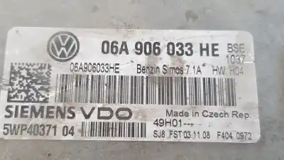 Peça sobressalente para automóvel em segunda mão centralina de motor uce por seat leon (1p1) reference referências oem iam 06a906033he  
