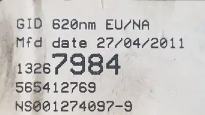 Second-hand car spare part multifunction display for opel astra j lim. 1.3 16v cdti oem iam references 13267984  