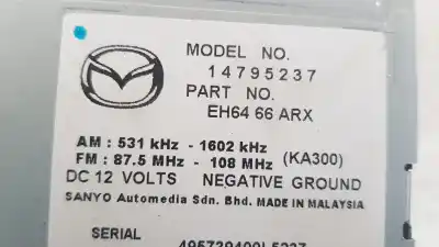 Second-hand car spare part audio system / radio cd for mazda cx-7 (er) 2.2 turbodiesel cat oem iam references eh6466arx  
