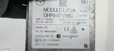 Peça sobressalente para automóvel em segunda mão módulo eletrônico por mazda 6 kombi () (.2012->) 2.0i 145 referências oem iam ghp967y80c  