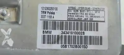 Автозапчастина б/у передня права бічна подушка безпеки для bmw x3 (e83) 2.0 16v diesel cat посилання на oem iam 34341910002b  