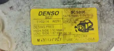 Peça sobressalente para automóvel em segunda mão compressor de ar condicionado a/a a/c por lancia ypsilon (402) 1.2 cat referências oem iam 5a7875200  