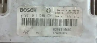 Second-hand car spare part ecu engine control for renault scenic ii emotion oem iam references 0281011549  