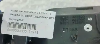 Pezzo di ricambio per auto di seconda mano maniglia interna anteriore destra per ford galaxy (ca1) 2.0 tdci cat riferimenti oem iam 6m21u22600  