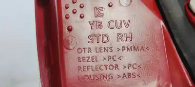 Pezzo di ricambio per auto di seconda mano luce di coda interna destra per kia stonic (ybcuv) 1.2 cat riferimenti oem iam   