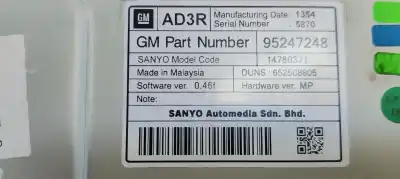 Tweedehands auto-onderdeel multifunctioneel display voor opel astra j lim. 1.7 16v cdti oem iam-referenties 95247248  