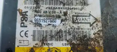 Peça sobressalente para automóvel em segunda mão centralina de airbag por citroen c3 1.4 hdi exclusive referências oem iam 9651927580  