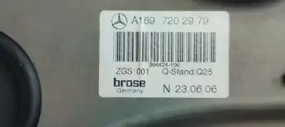 Second-hand car spare part driver left window regulator for mercedes clase a (w169) a 180 cdi a-edition oem iam references a1697202979  
