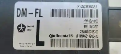 Peça sobressalente para automóvel em segunda mão módulo eletrônico por dodge journey 2.0 16v crd cat referências oem iam 05026863ae  