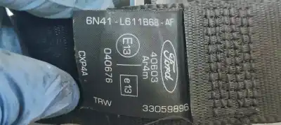 Peça sobressalente para automóvel em segunda mão cinto de segurança traseiro esquerdo por ford focus cabrio (ca5) 2.0 cat referências oem iam 6n41l611b68af  
