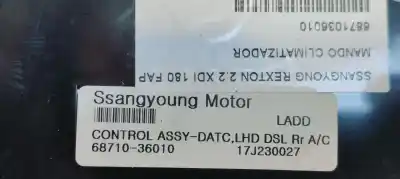 Автозапчастина б/у клімат-контроль для ssangyong rexton 2.2 xdi 180 fap посилання на oem iam 6871036010  