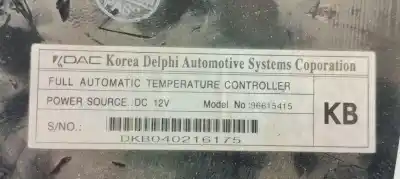 Peça sobressalente para automóvel em segunda mão comando de sofagem (chauffage / ar condicionado) por daewoo lacetti cdx referências oem iam 96615415  