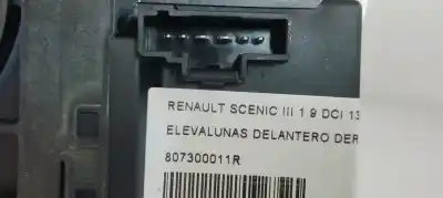 Автозапчастина б/у регулятор переднього правого скла для renault grand scénic iii (jz0/1_) 1.9 dci посилання на oem iam 807300011r  