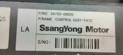 Second-hand car spare part climate control for ssangyong kyron 2.0 oem iam references 6870009020  