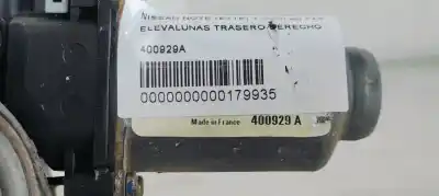 Second-hand car spare part rear right window regulator for nissan note (e11e) 1.5dci 90 fap oem iam references 400929a  