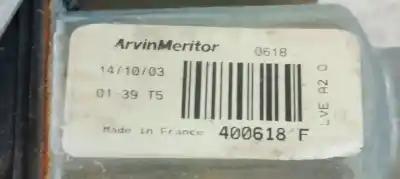 Автозапчасти б/у регулятор стекла переднего правого за citroen c3 i (fc_, fn_) 1.1 i ссылки oem iam 400618f  