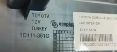 Second-hand car spare part interior light for toyota corolla (e21) zwe219l-dhxnbw(6h) oem iam references 1d111351g  
